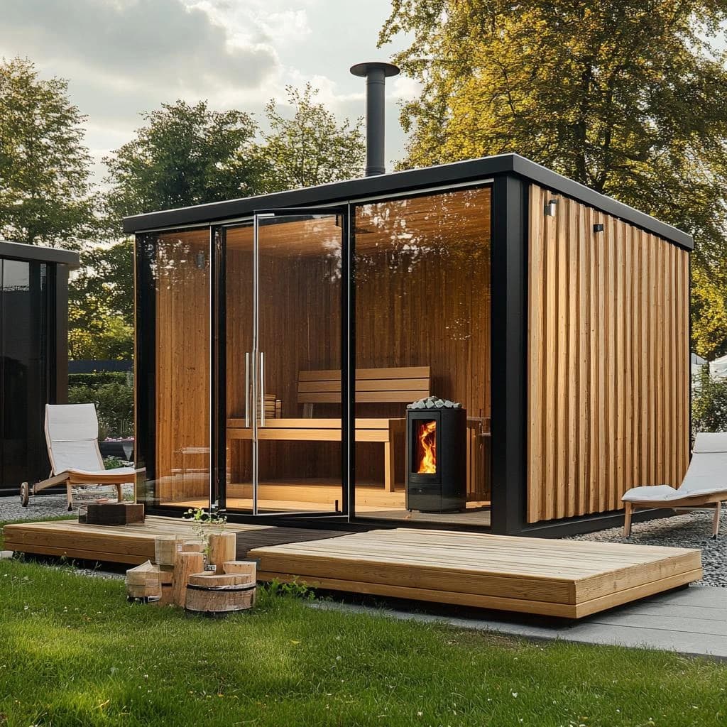 Kontejnerová sauna - realizace 3